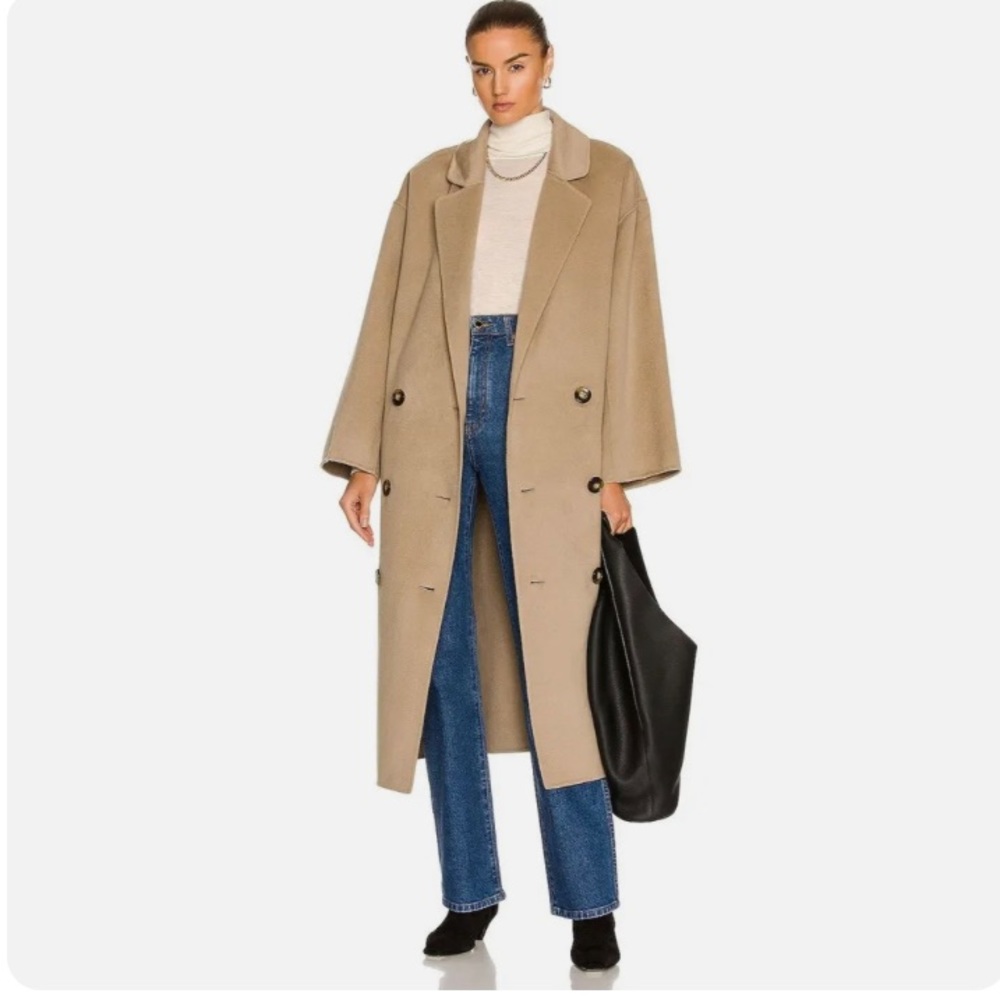 LouLou Studio Borneo Taupe S Coat NWT